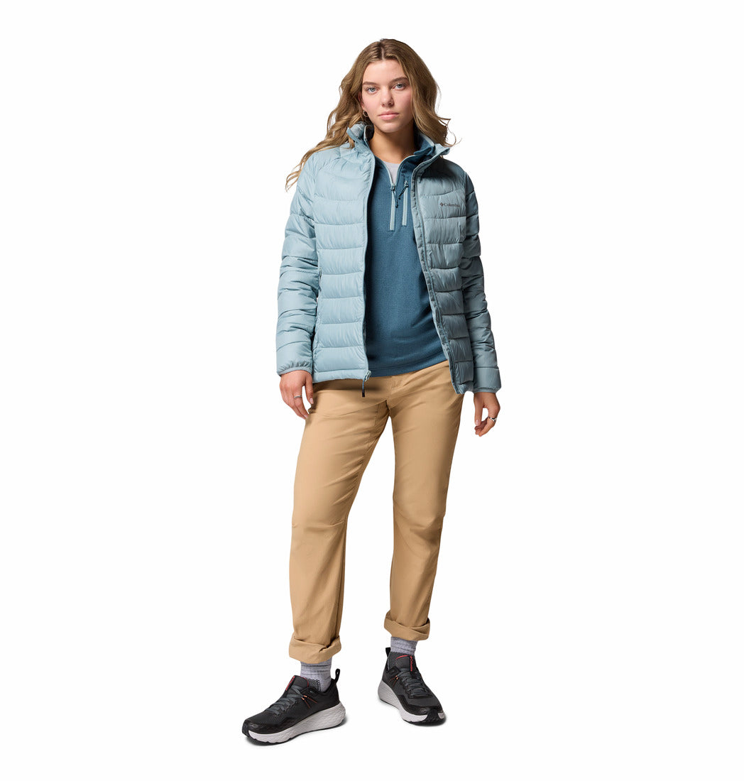 Columbia Women Blue Omni-Heat Reflective Powder Lite II Down Jacket
