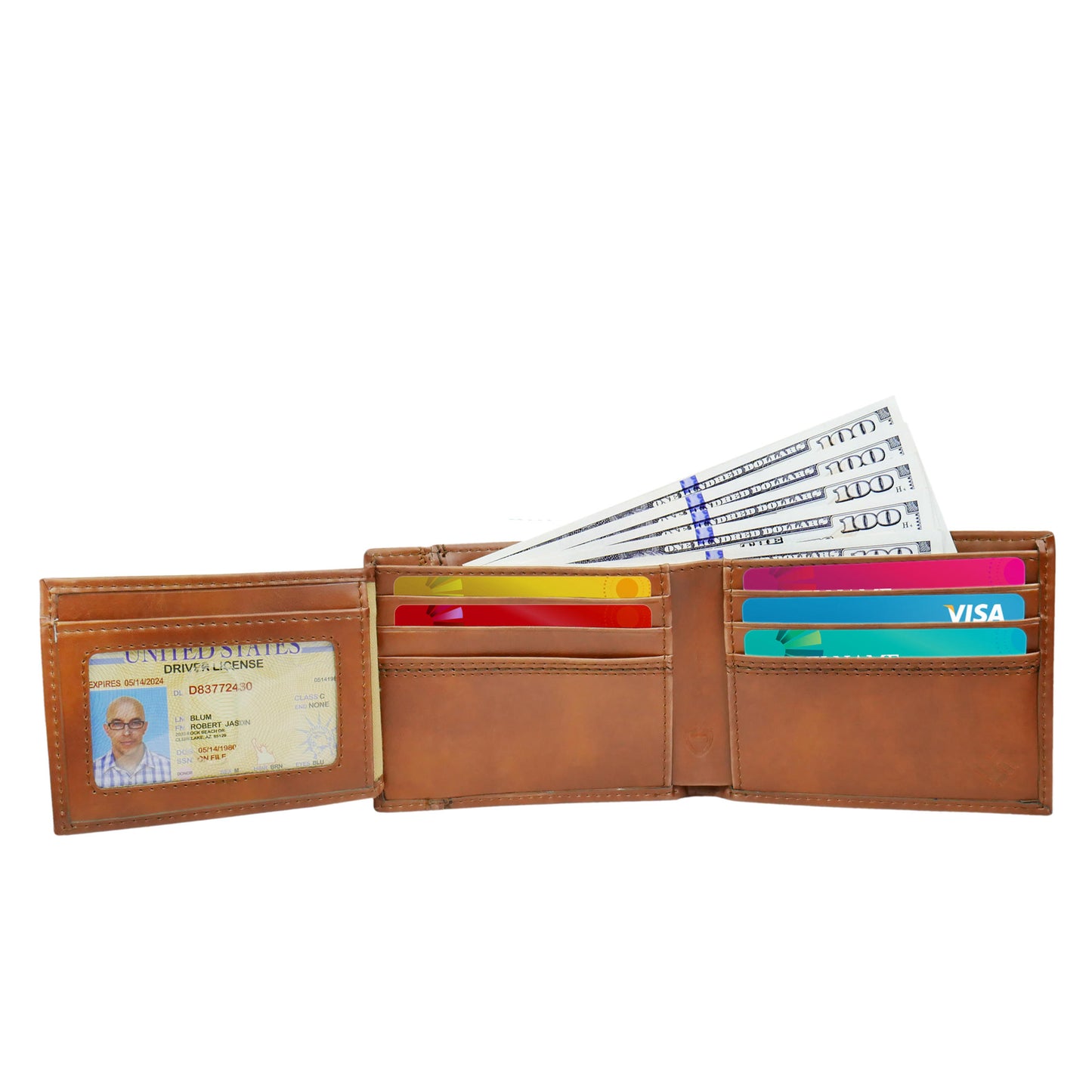 Columbia Men Brown RFID Traveler Wallet