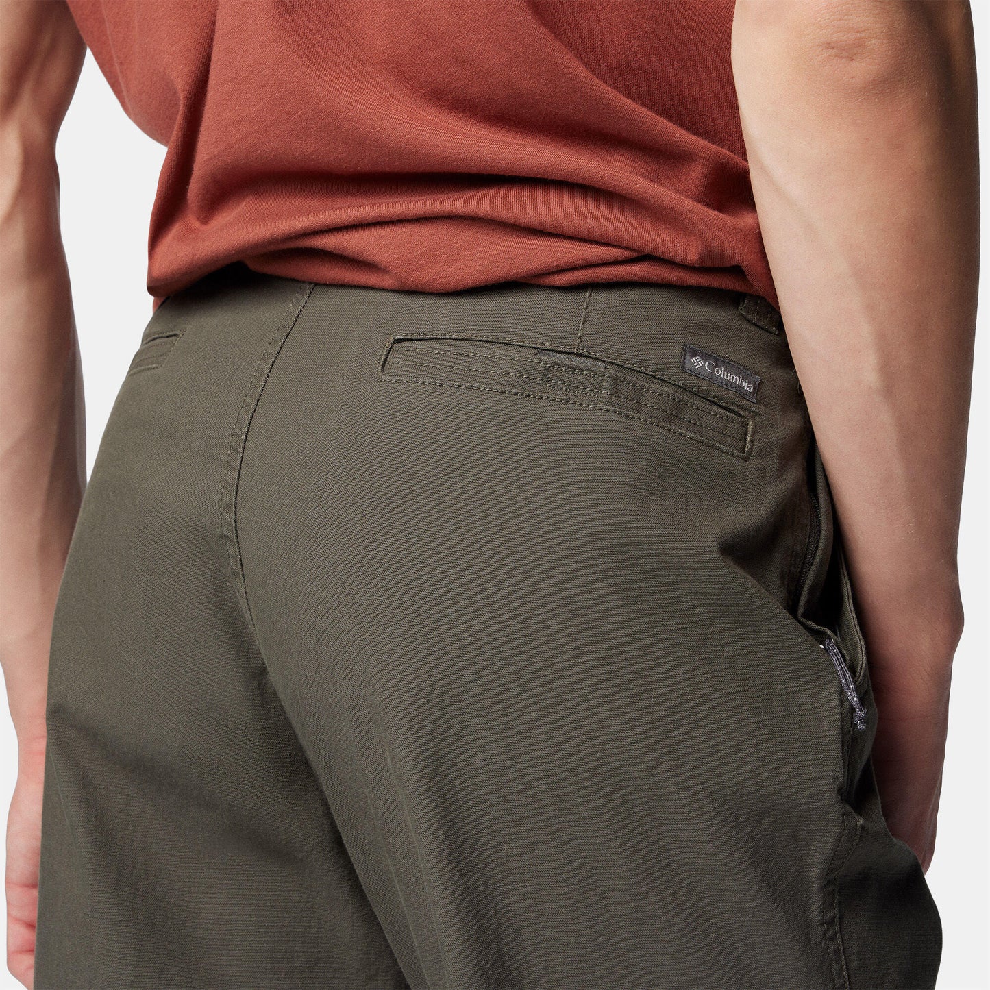 Columbia Men's Green Omni-Shade Flex Roc Pants with Sun Protection
