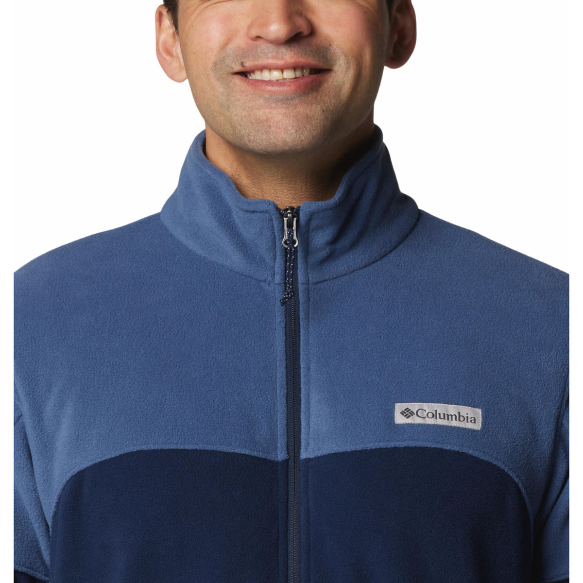 Columbia Men Navy Blue Basin Trail III Fleece Jacket