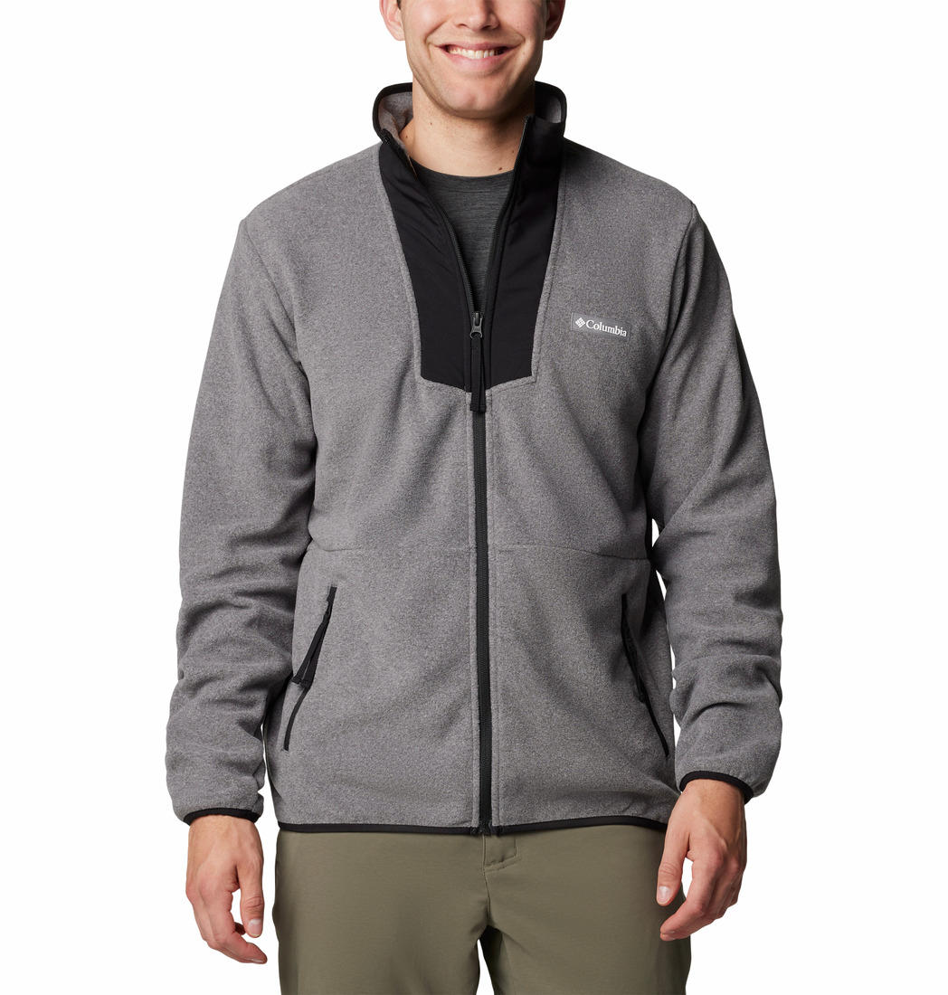 Columbia Men Grey Sequoia Grove Full Zip Fleece