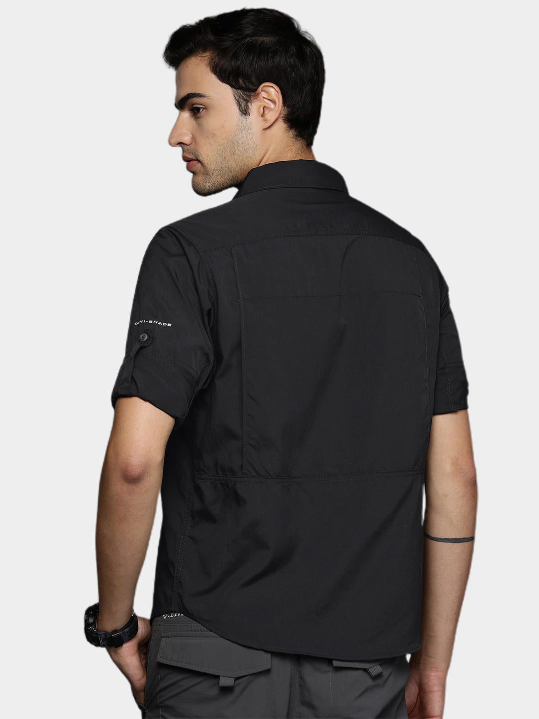 Columbia Men Black Omni-Shade Silver Ridge 2.0 Sun Protection Shirt