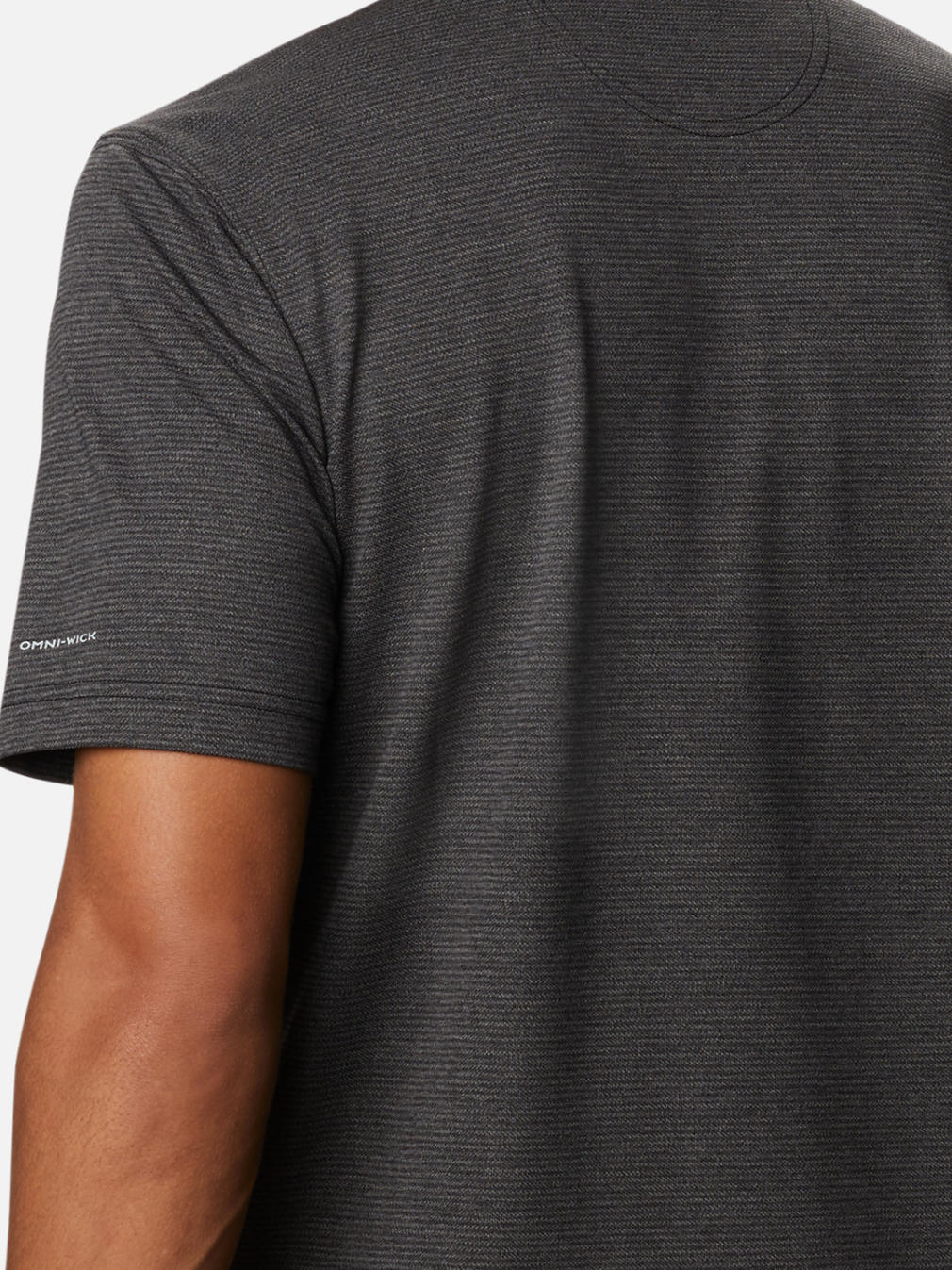 A Men Wearing Columbia Men Black Havercamp Pique Polo