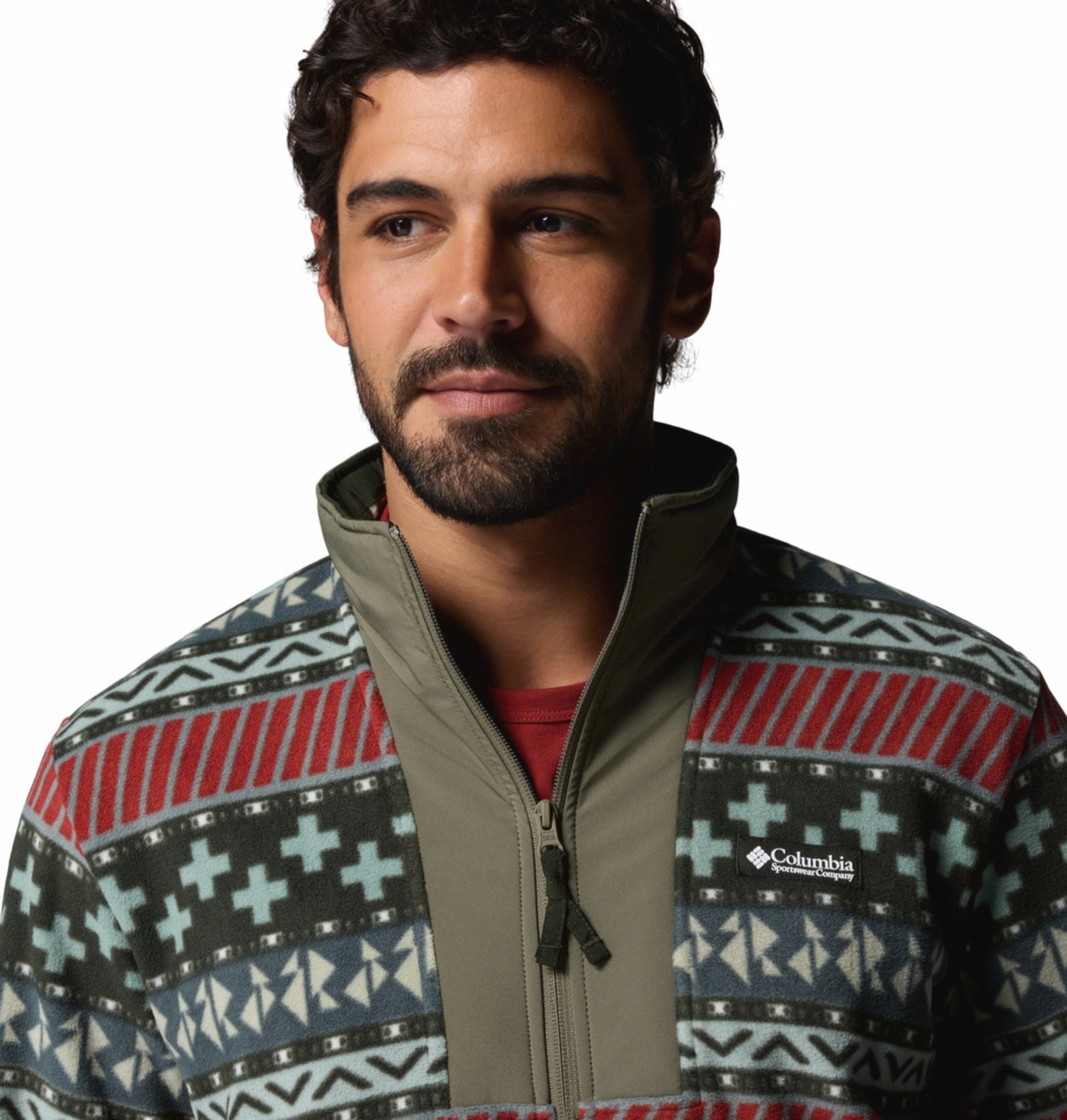 men green mtr sequoia grove ii fleece jacket