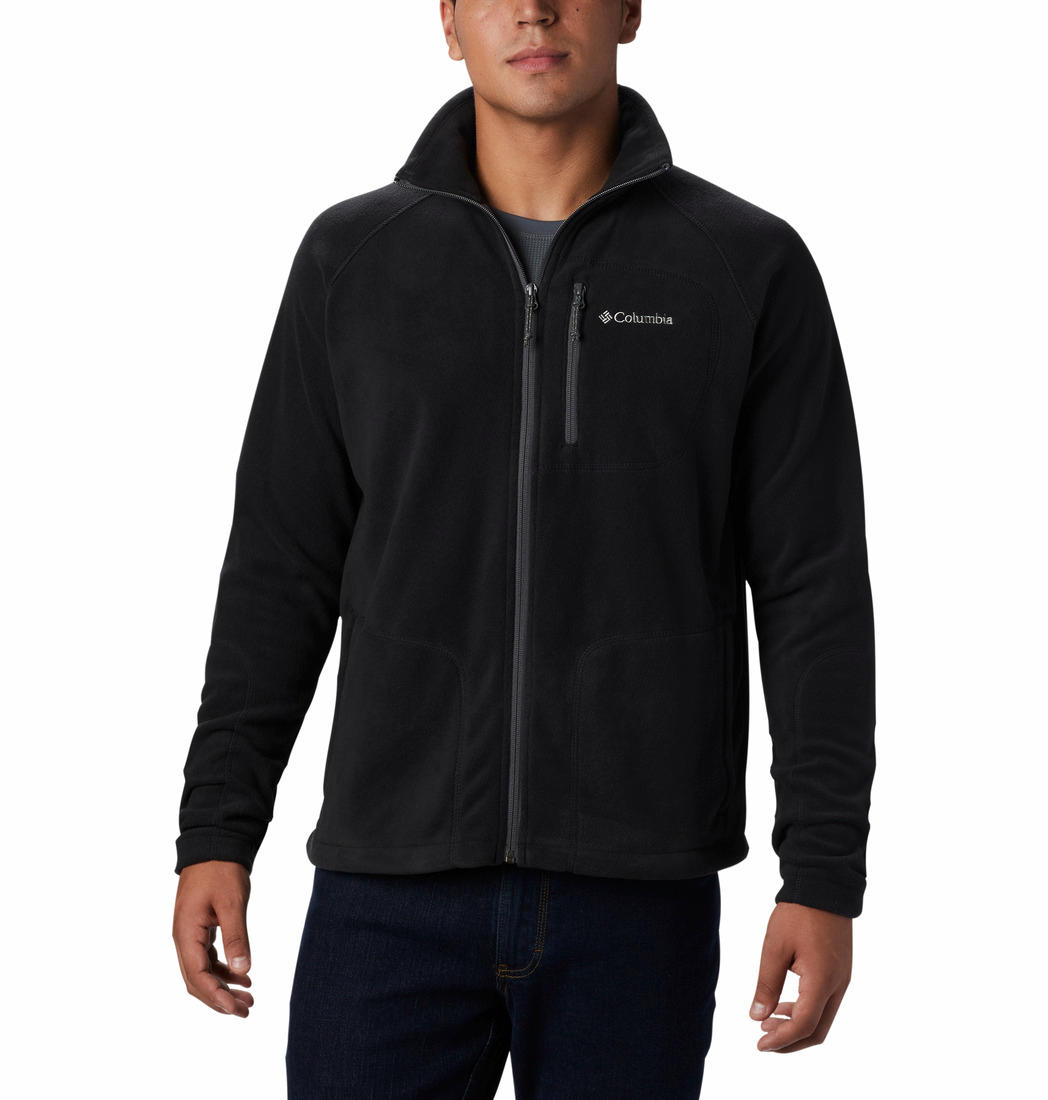Columbia Men Black Fast Trek II Full Zip Fleece - Main Image