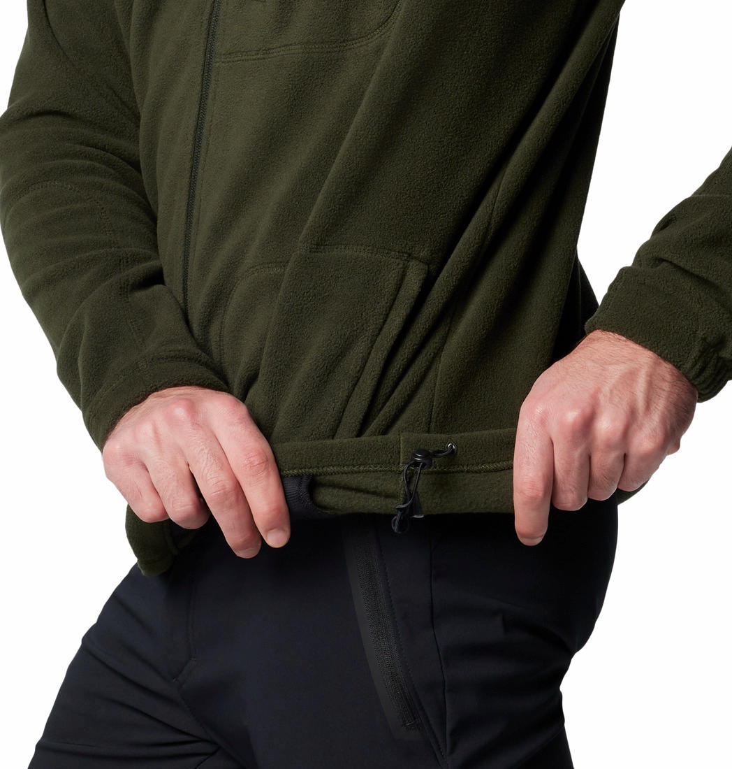 A Men Wearing Columbia Men Green Fast Trek II Full Zip Fleece