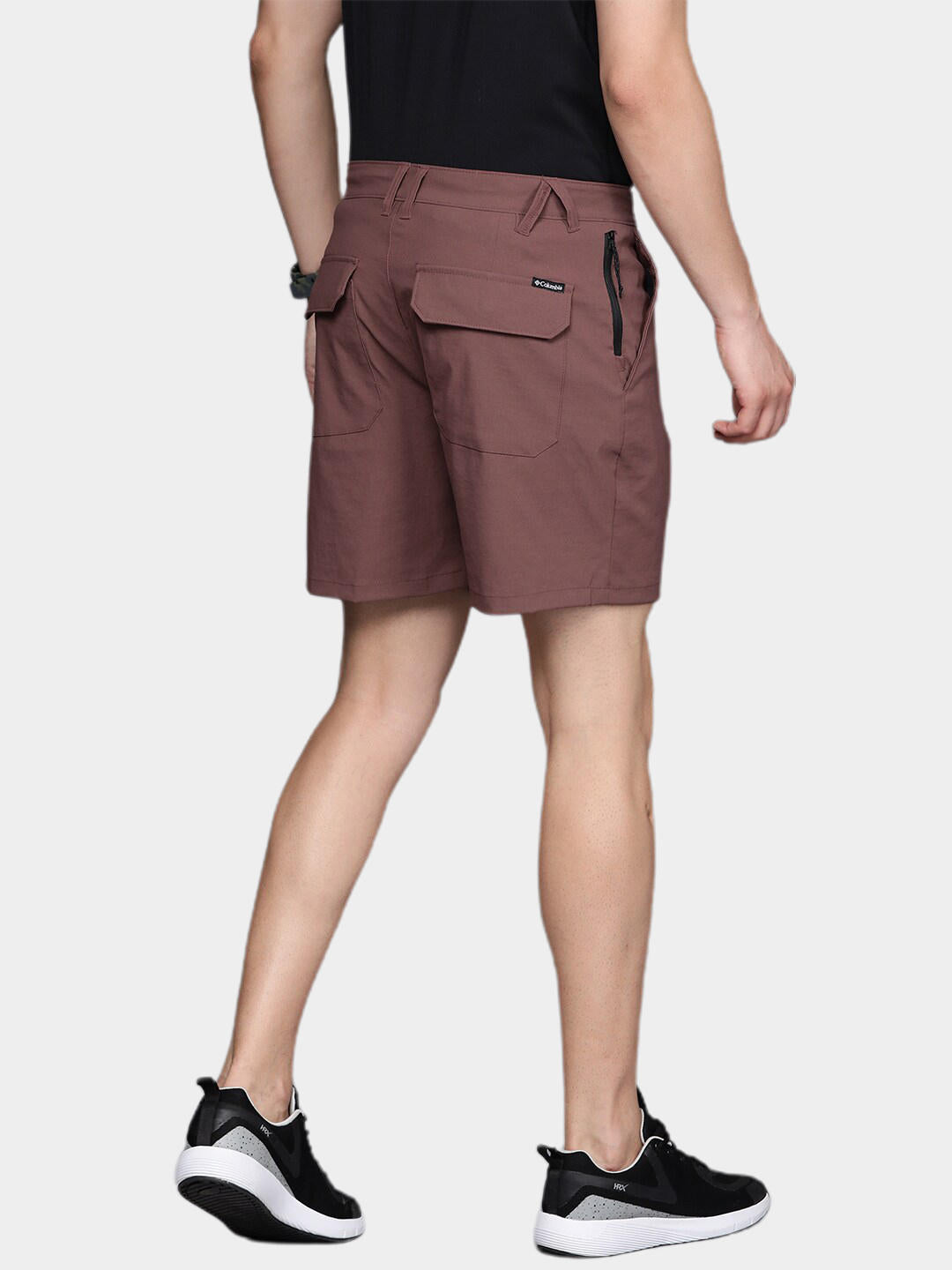 A Men Wearing Columbia Men Brown Canyon Gate Utility Short