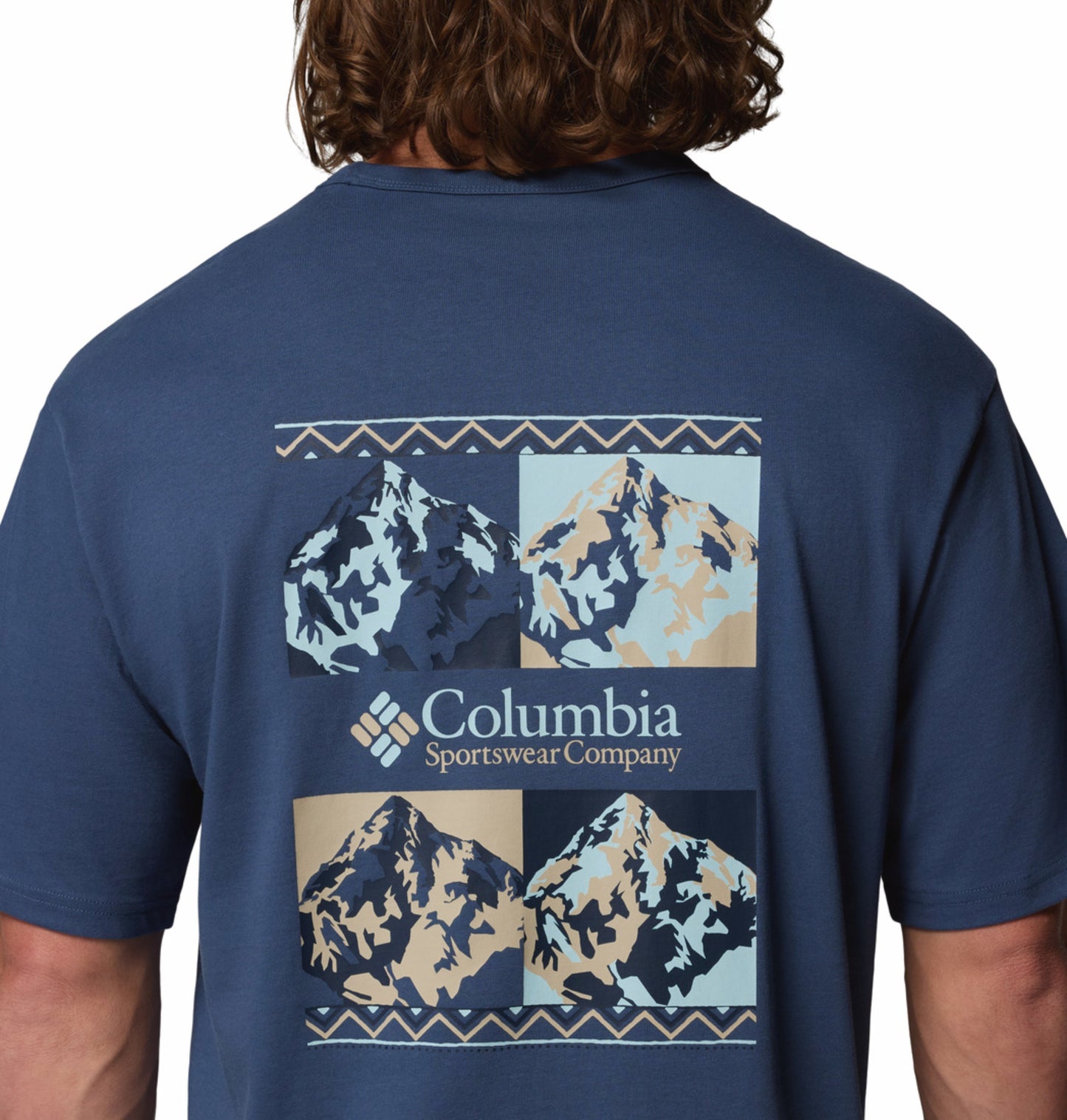 Columbia Men Navy Blue Omni-Shade CSC Iconic Tshirt