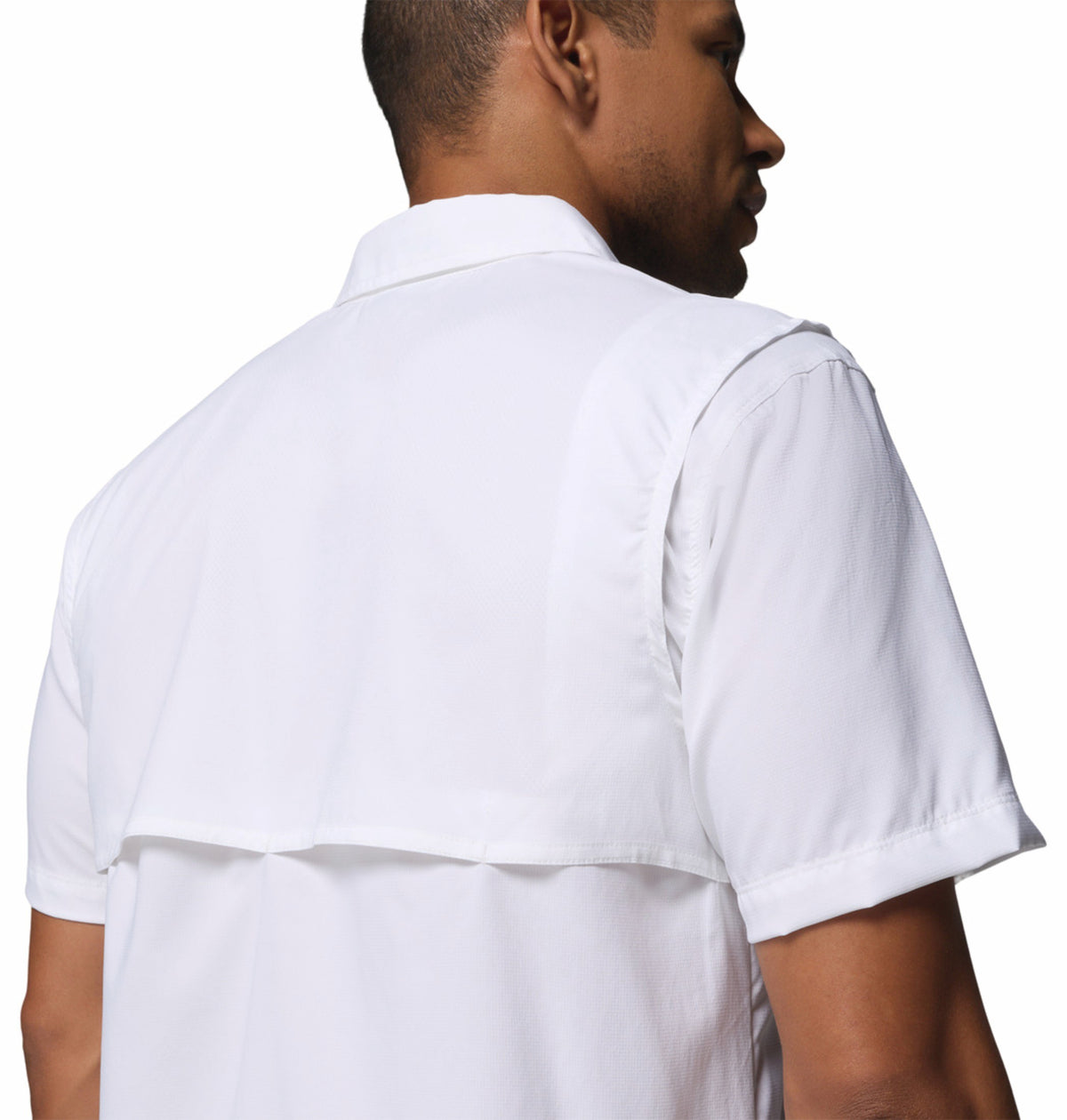 Columbia Men’s White Omni-Shade Silver Ridge II Utility Short Sleeve Shirt