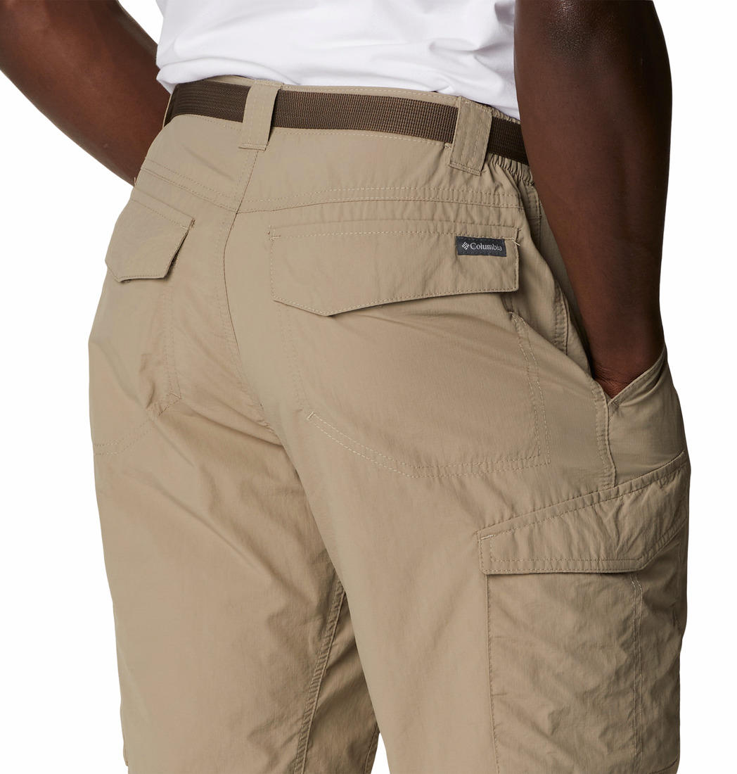 Columbia Men Beige Silver Ridge Cargo Shorts with UPF 50 Protection