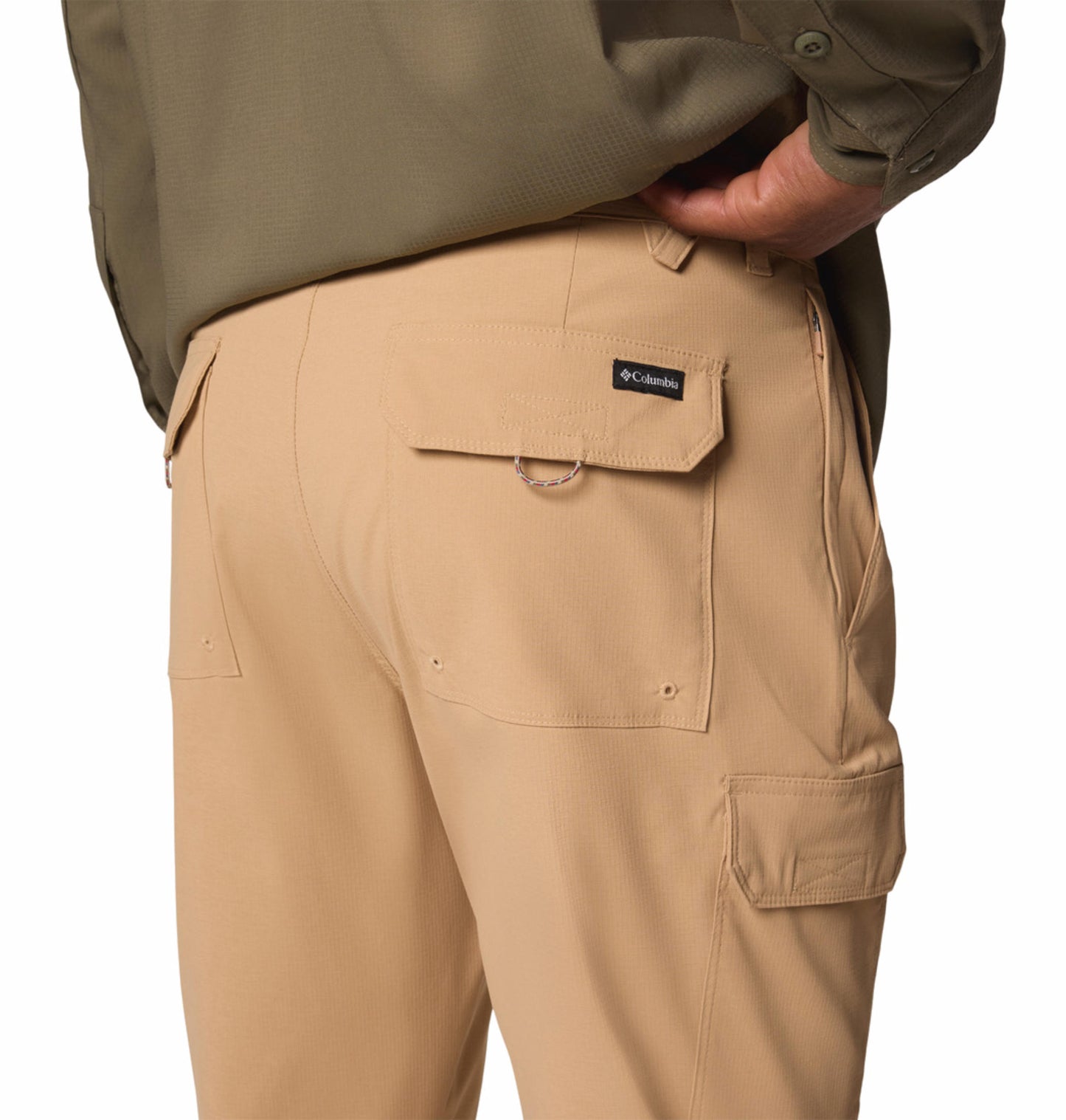 A Men Wearing Columbia Men Brown Tech Trail Utility Pant