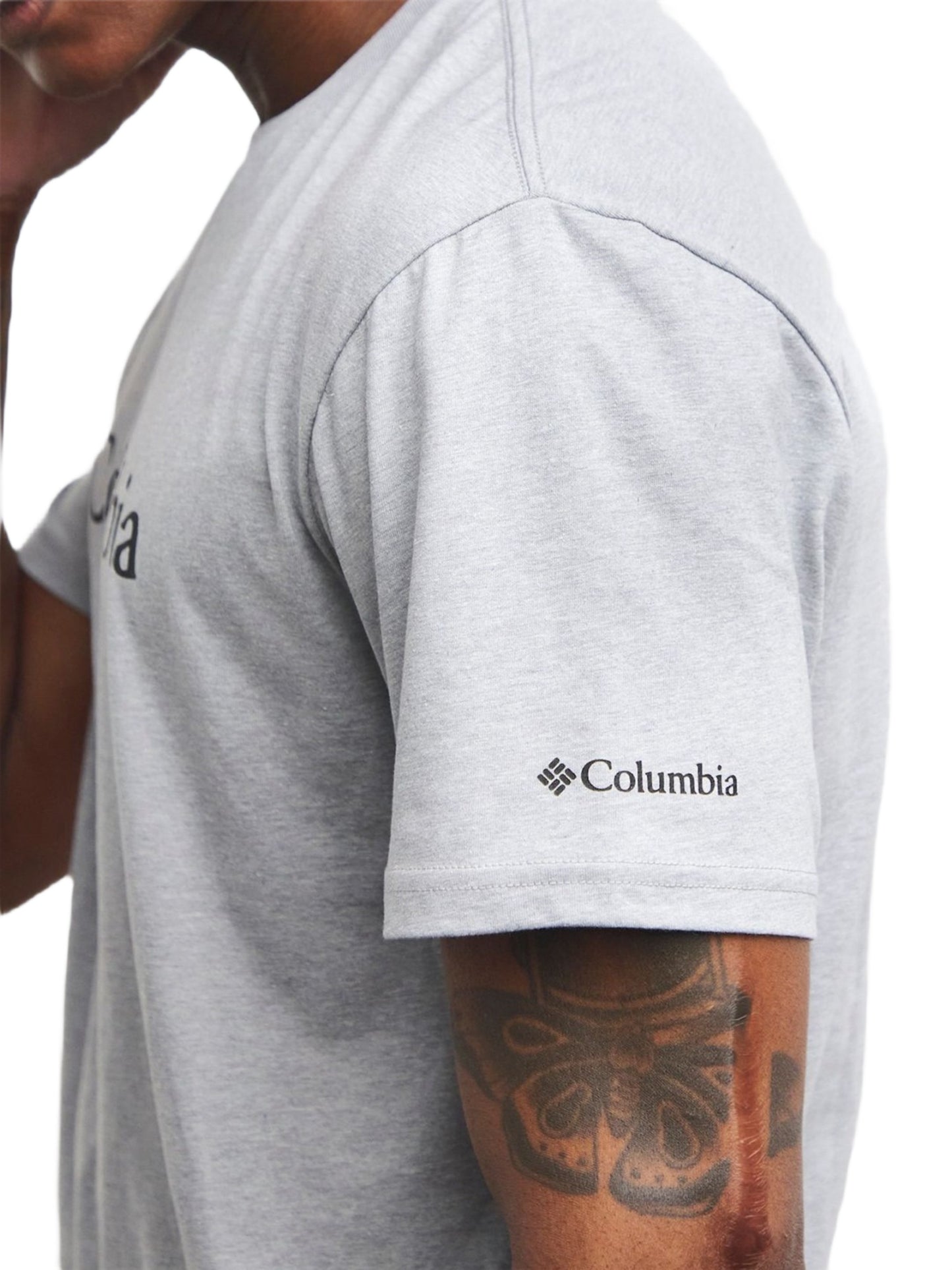 Columbia Men Grey CSC Basic Logo Tshirt