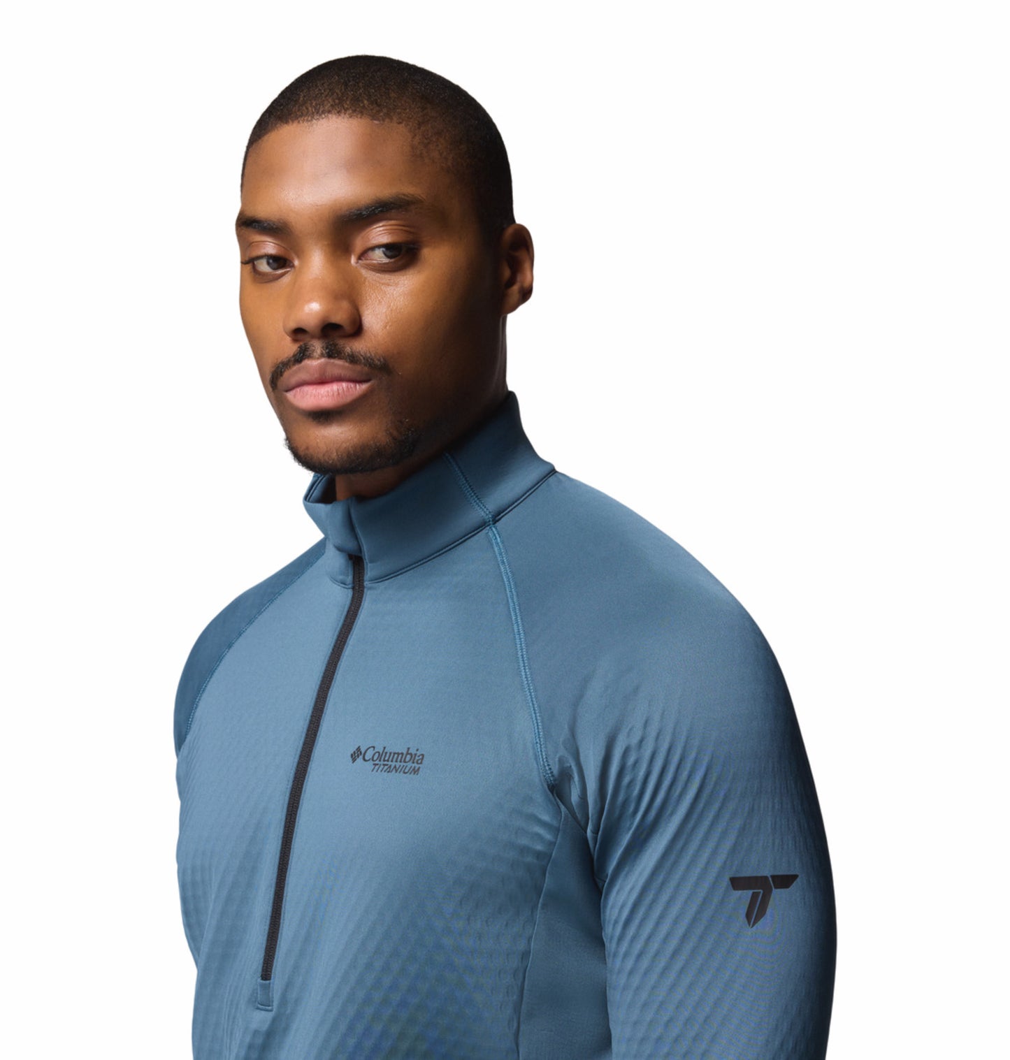 Columbia Men Blue Omni-Wick Crystal Leaf Fleece Jacket