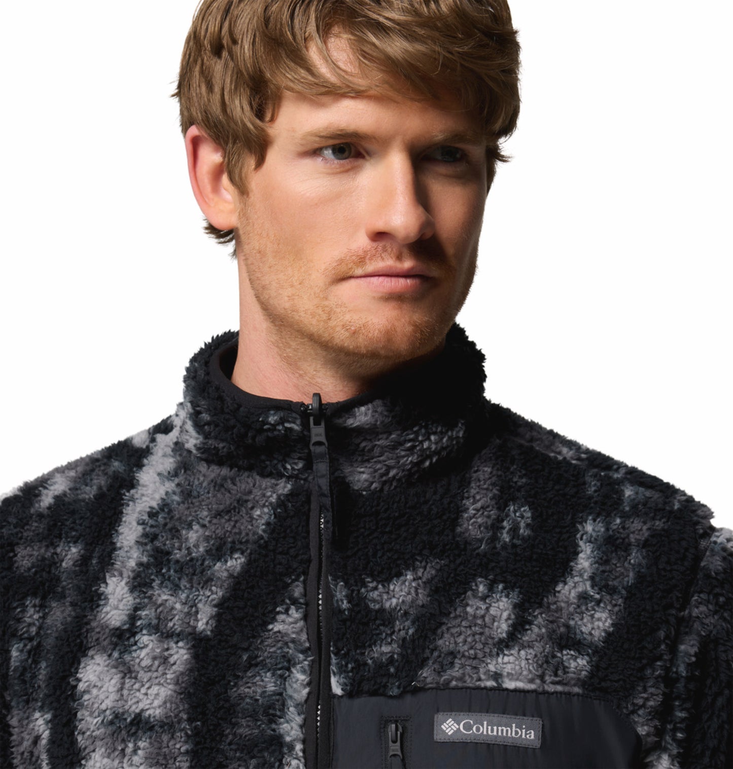 Columbia Men Black Winter Pass Reversible Fleece Jacket