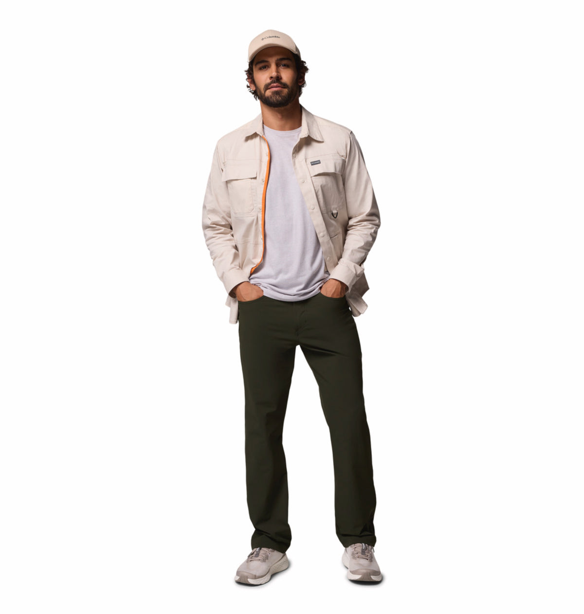 Columbia Men Green Omni-Shield Roc Tech 5 Pocket Pant