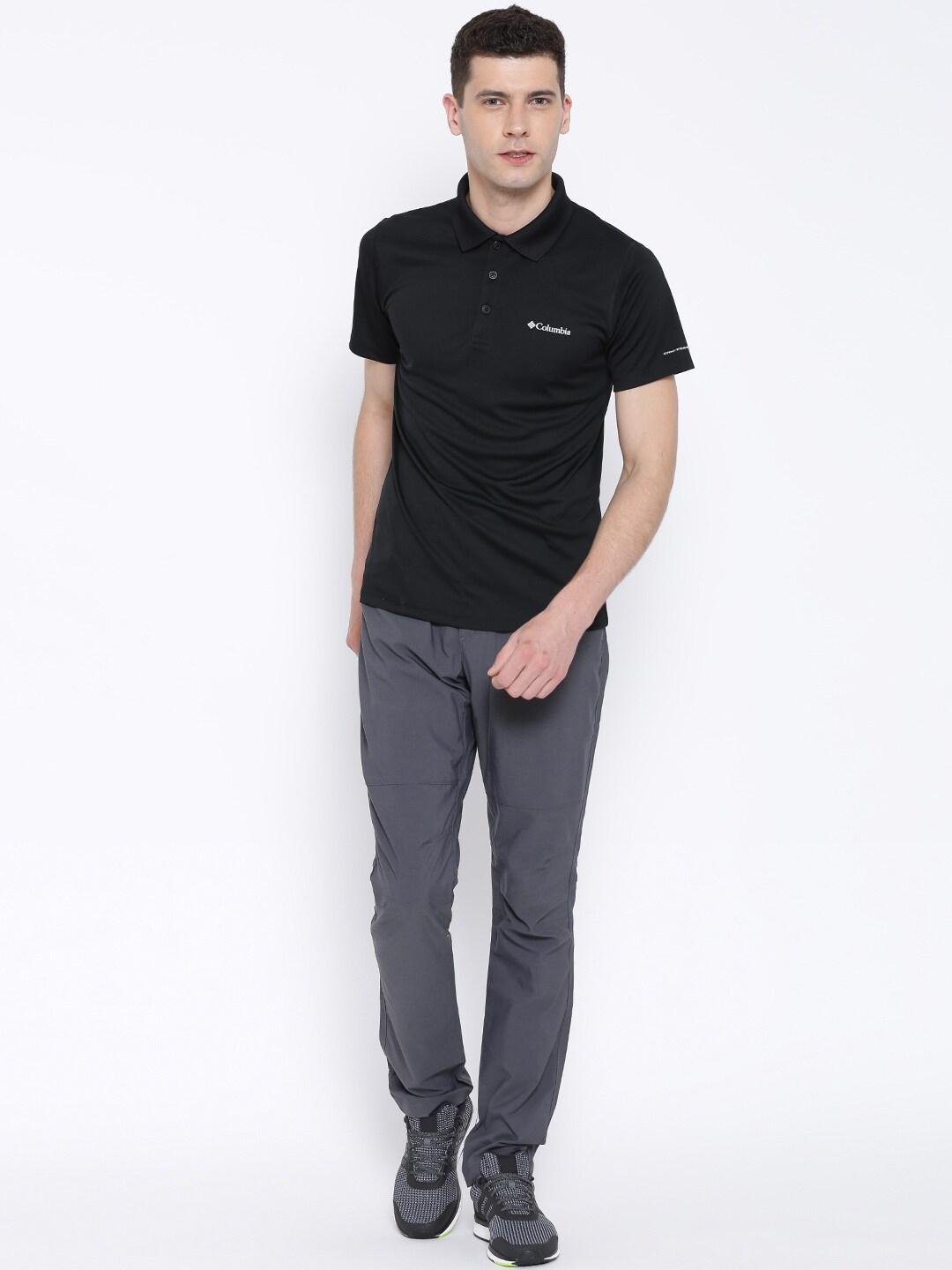 Columbia Men Black Omni-Freeze Zero Zero Rules Polo Tshirt