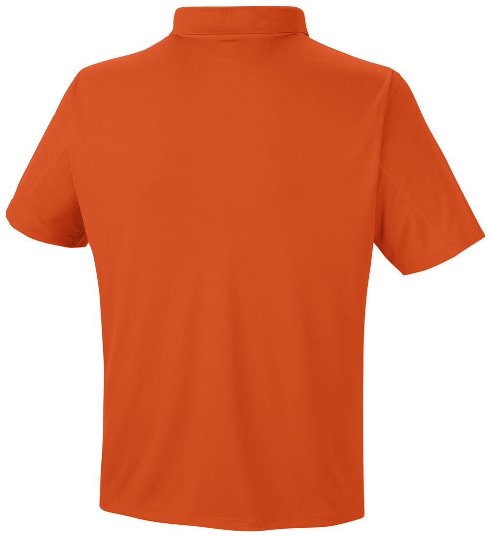 Columbia Men's Orange Zero Rules Polo Shirt with Superior Sun Protection