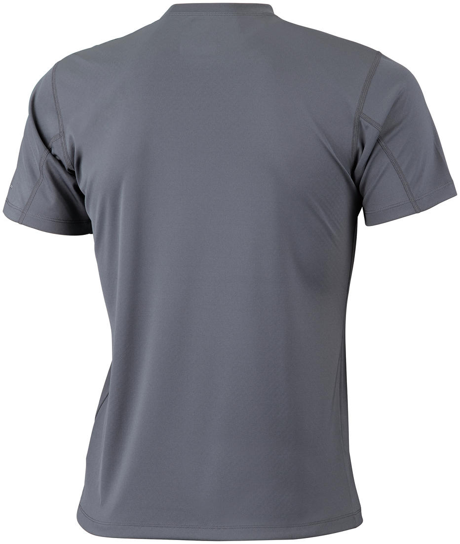 Columbia Men Grey Zero Rules Short Sleeve Graphic Shirt (Sun Protection)