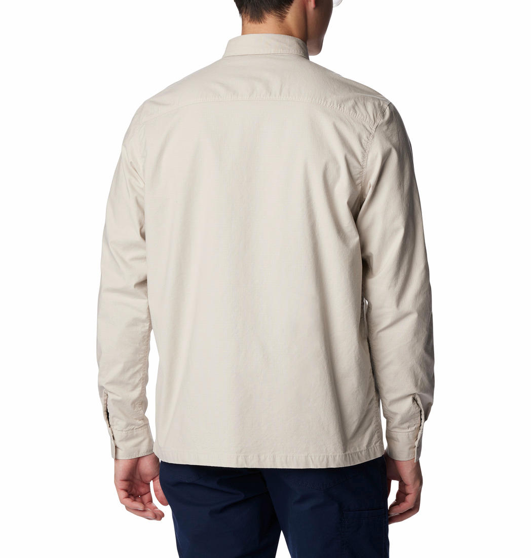 Columbia Men Beige Landroamer Lined Shirt