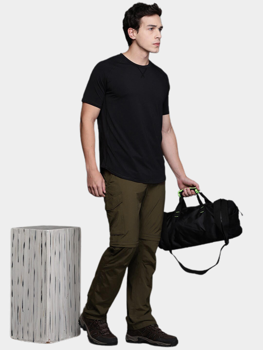 Columbia Men Olive Omni-Wick Silver Ridge Convertible Pant