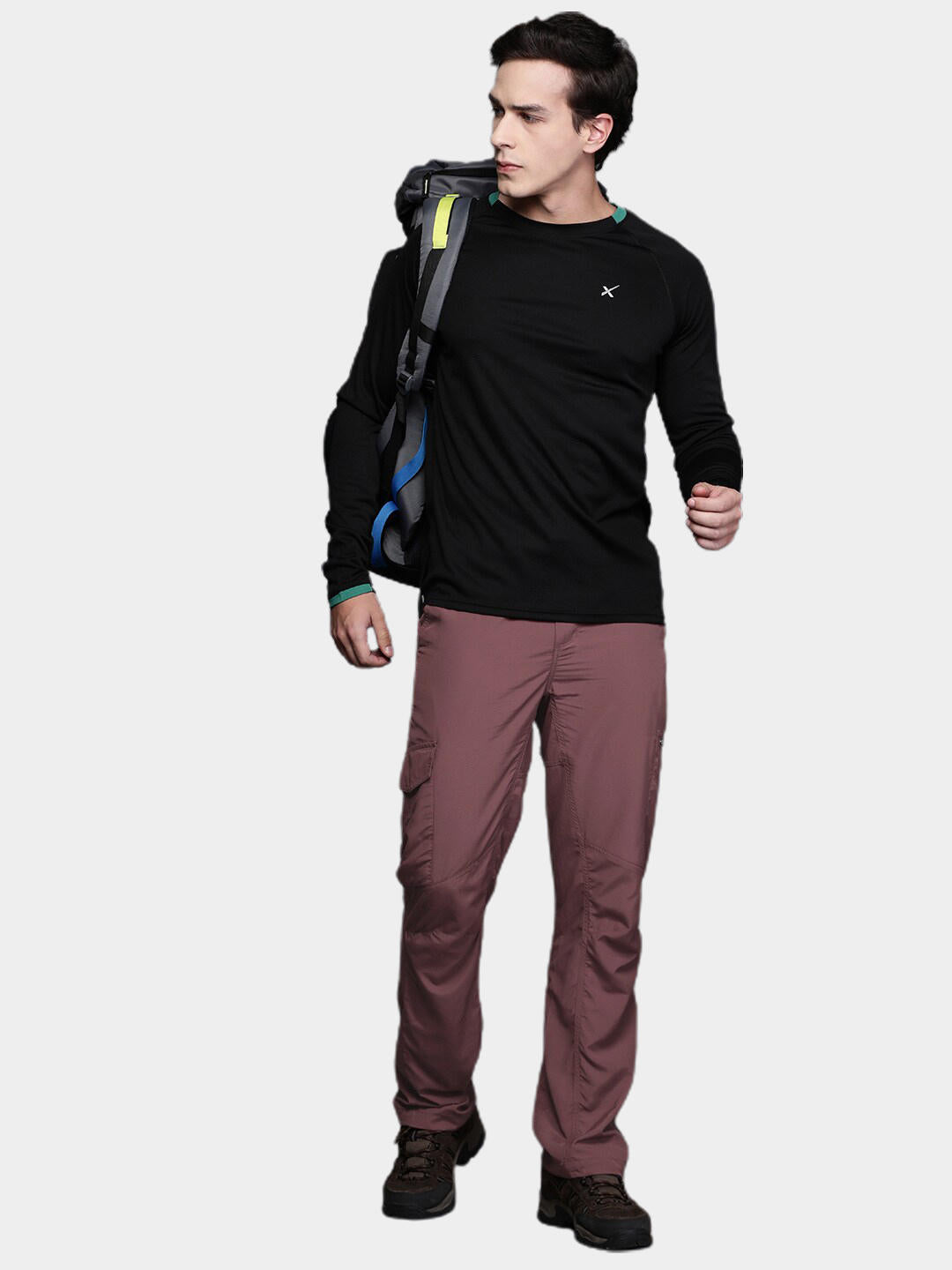 Columbia Men Brown Silver Ridge Cargo Pant (Sun Protection)