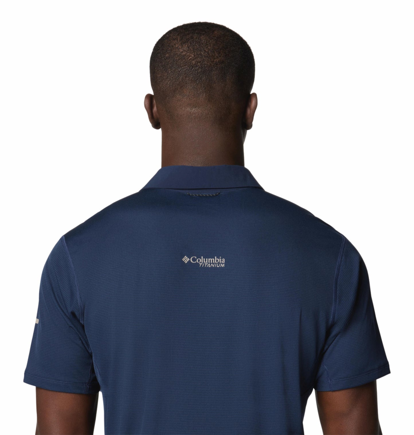 A Men Wearing Columbia Men Blue Cirque River Pro Polo (Sun Protection)