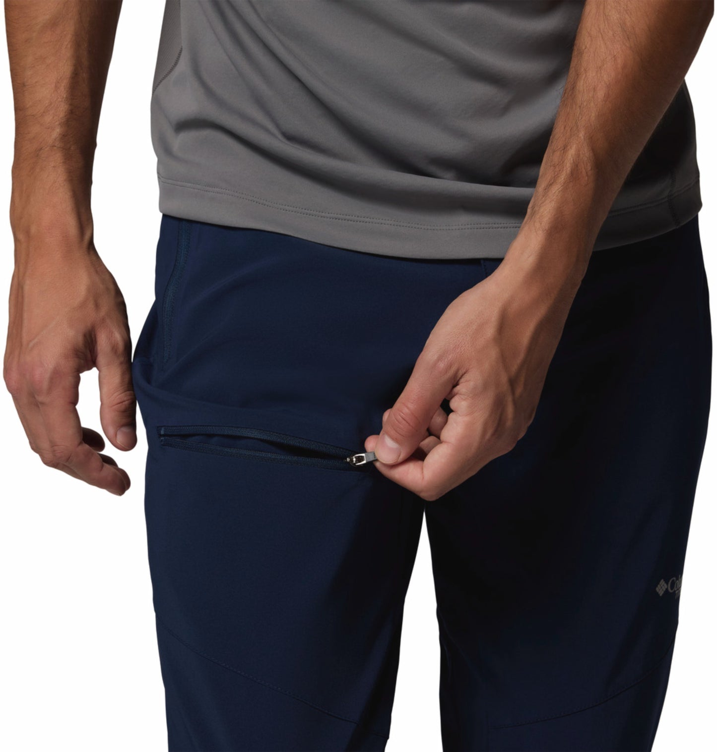 Columbia Men's Navy Blue Omni-Shade Titan Pass II Sun Protection Pant