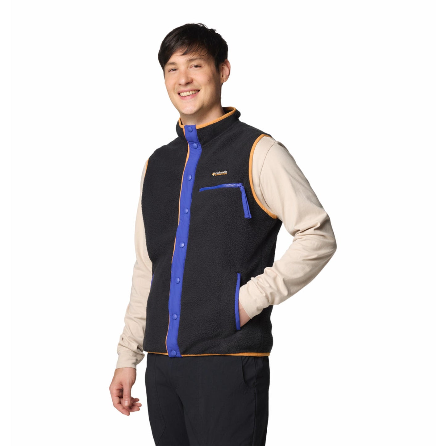 Columbia Men Black Helvetia II Fleece Vest