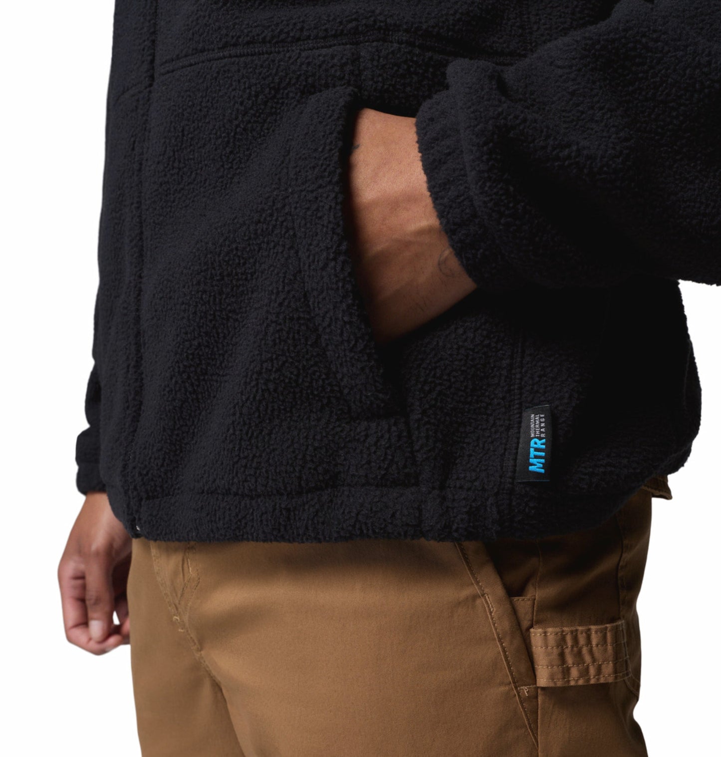 men black mtr timber crest fleece jacket
