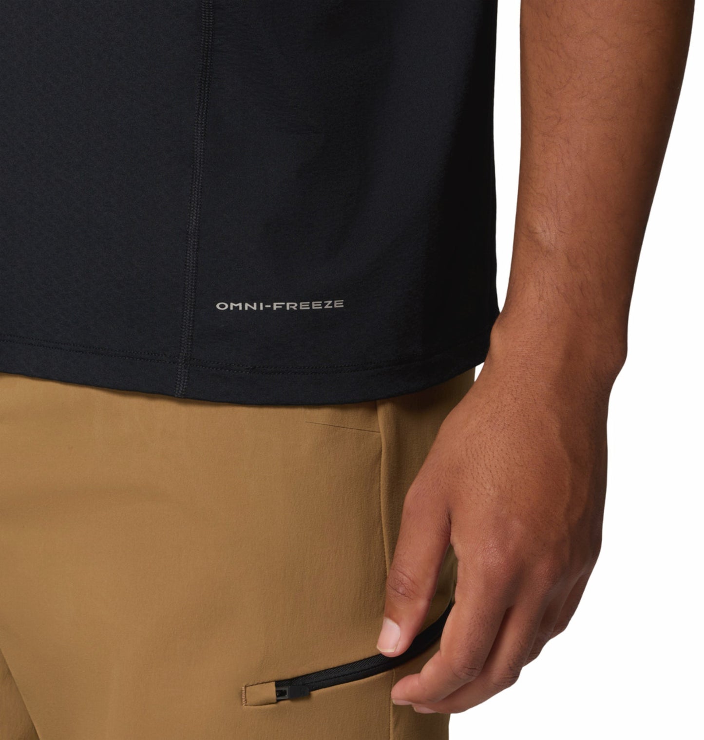 Columbia Men Black Omni-Freeze Diamond Peak Pro Tshirt