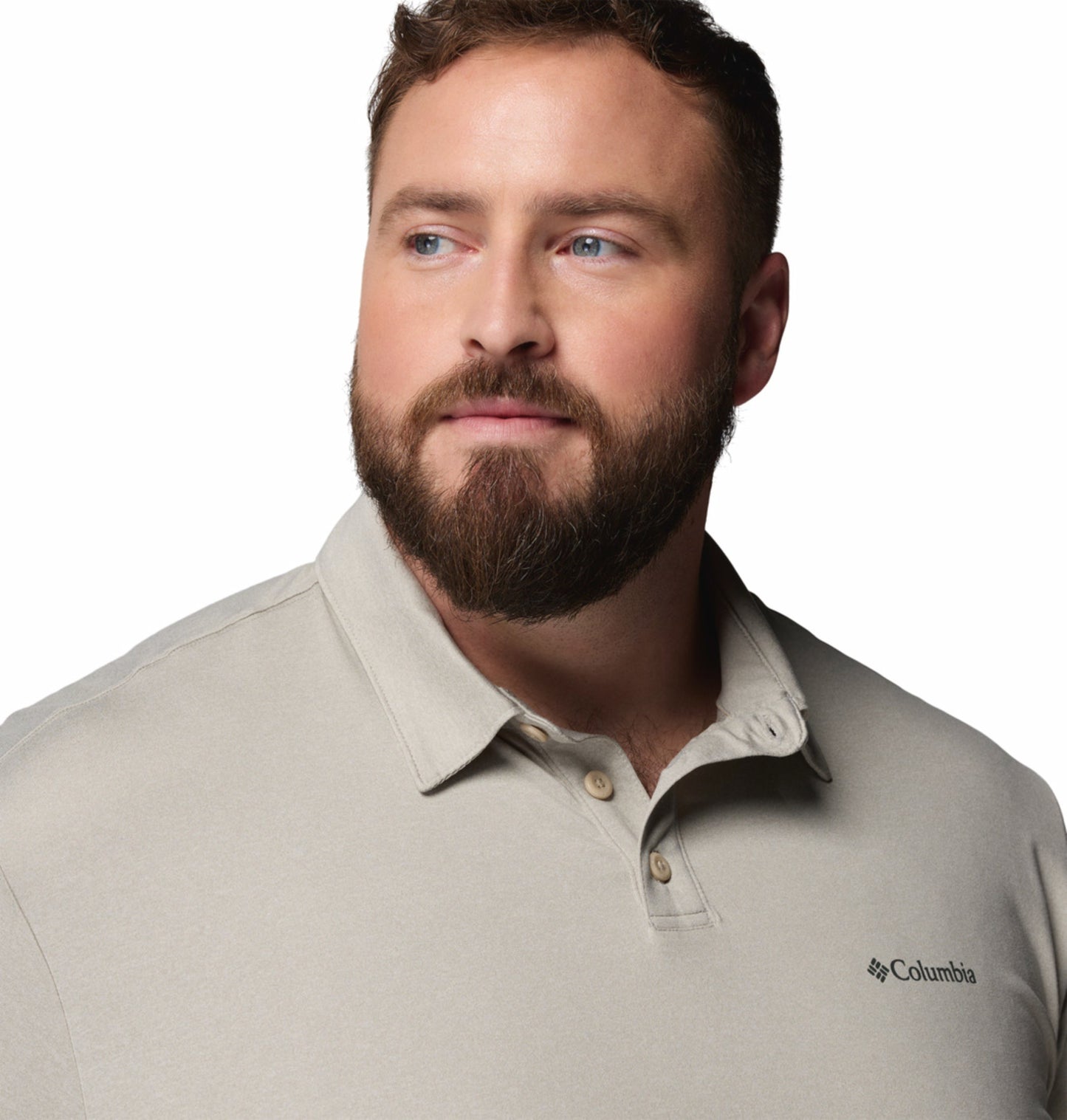 Columbia Men’s Beige Omni-Shade Parsons Point Polo T-Shirt