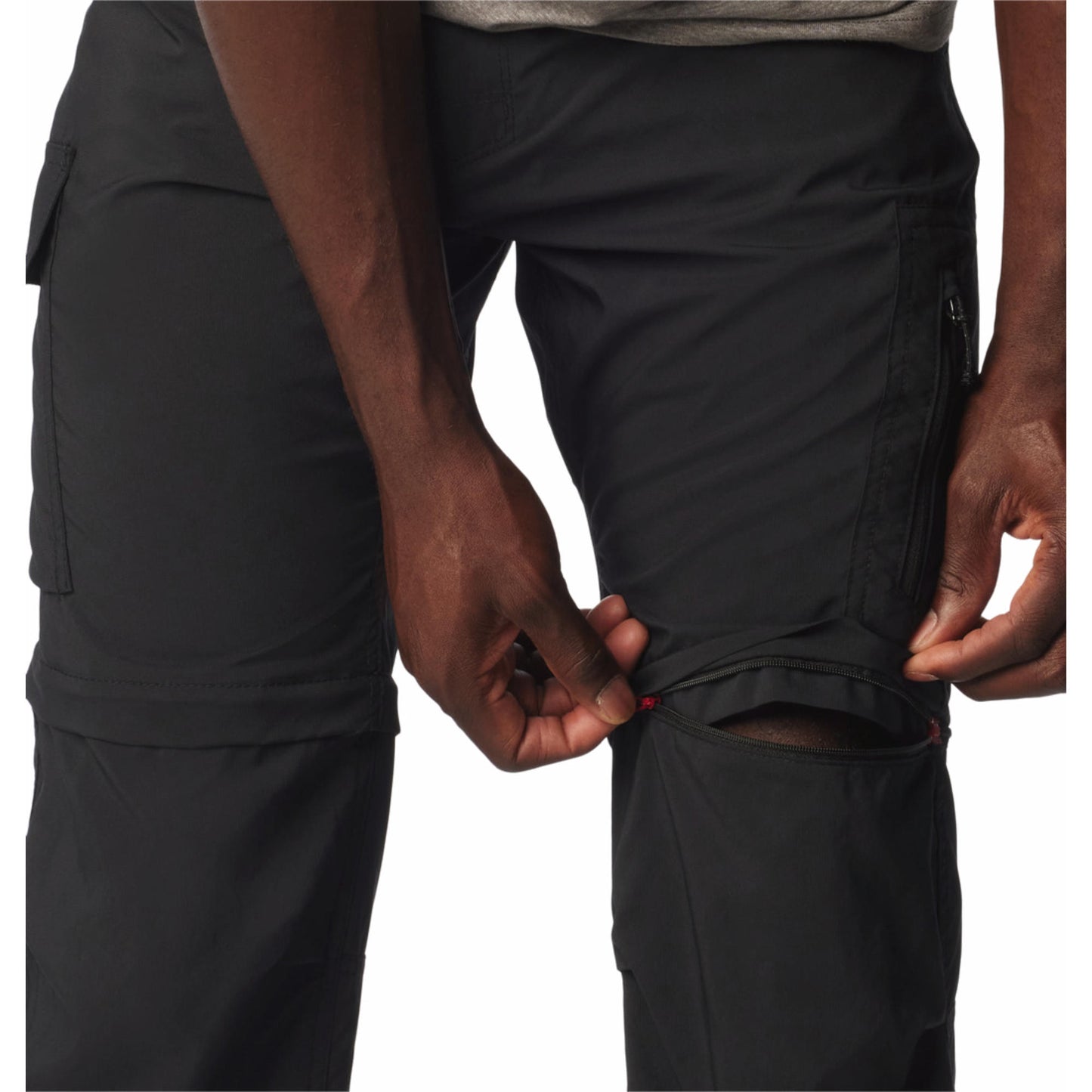 Columbia Men's Black Omni-Shade Silver Ridge Utility Convertible Pants with Superior Sun Protection