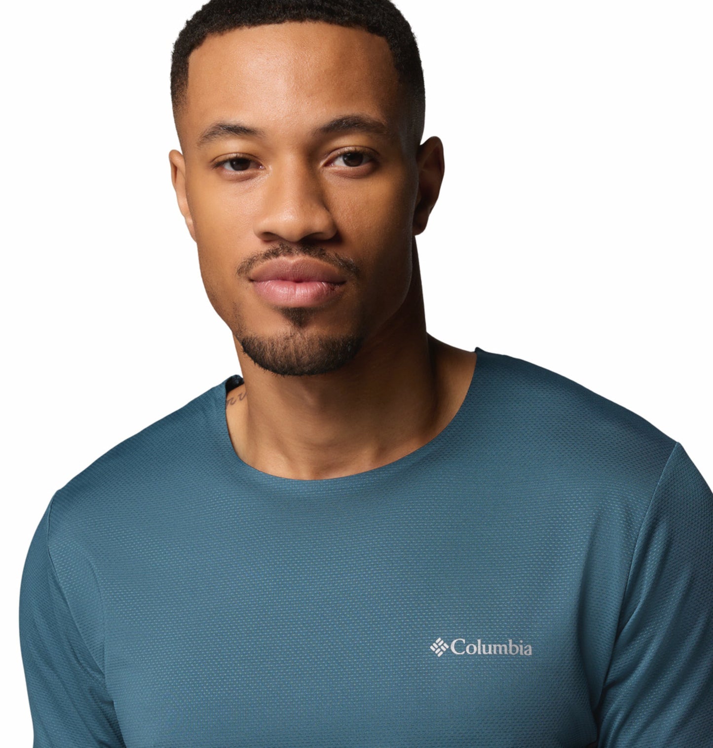 Columbia Men’s Blue Omni-Wick Three Pitch Performance T-Shirt