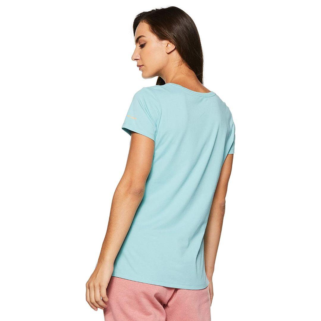 Columbia Women’s Green Camp Stamp Performance Crew Neck Tee