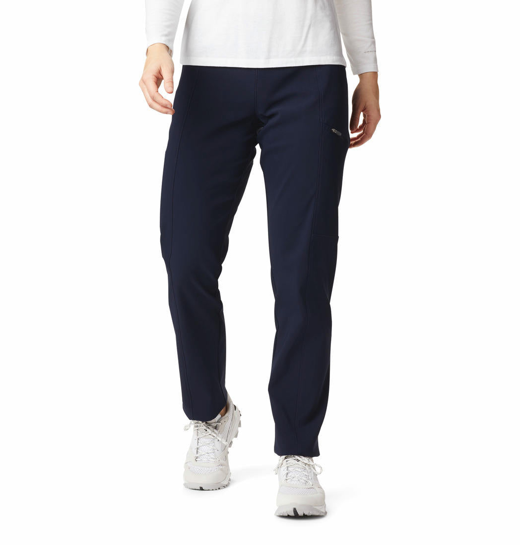 Columbia Women Navy Blue Back Beauty Highrise Warm Winter Pant (Sun Protection)