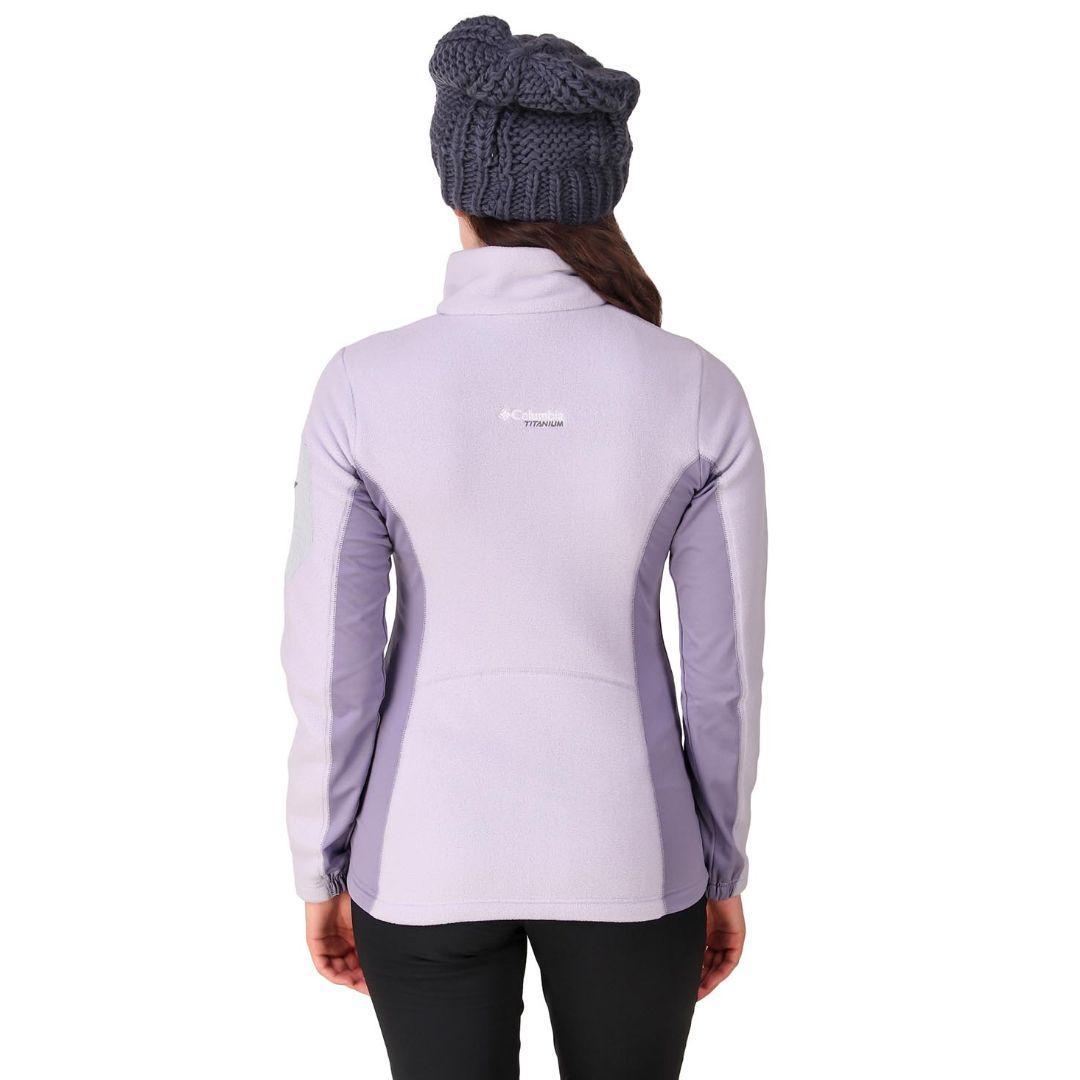 Columbia Women Purple Omni-Wick Titan Pass 2.0 II Fleece Jacket