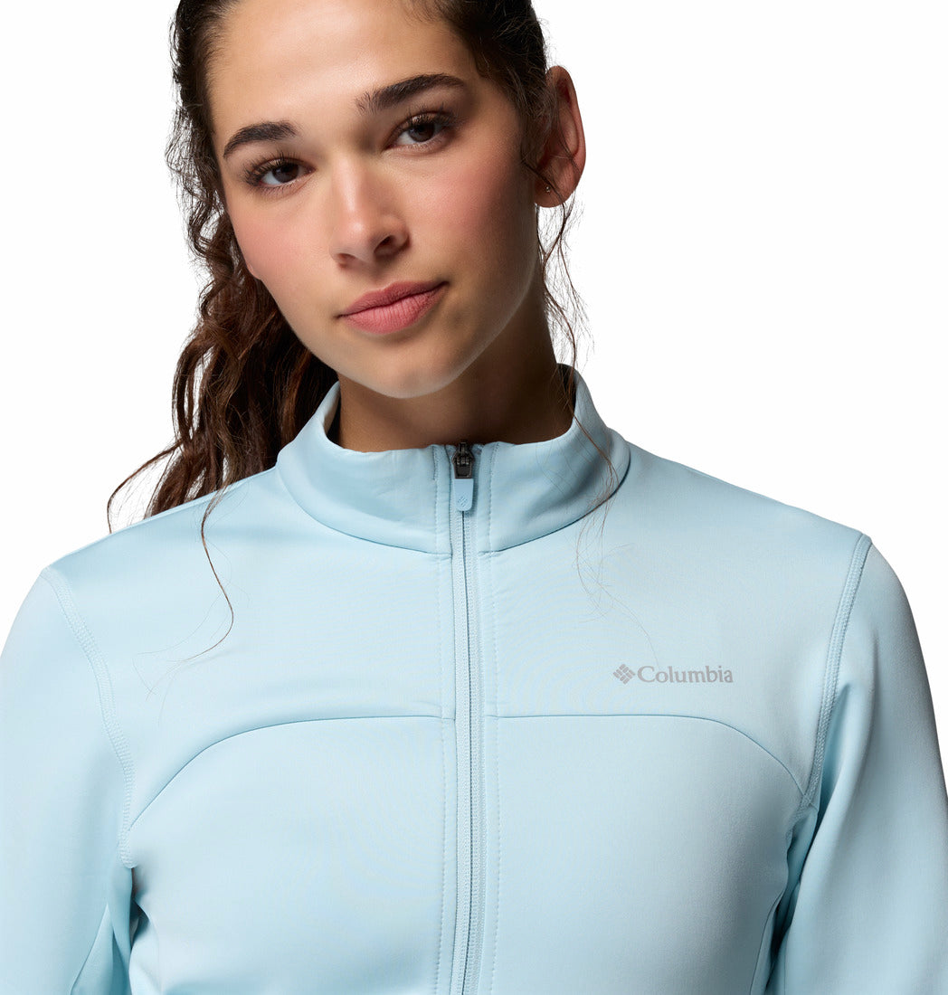 Columbia Women Blue Omni-Shade Sloan Crest Spacer Fleece Jacket