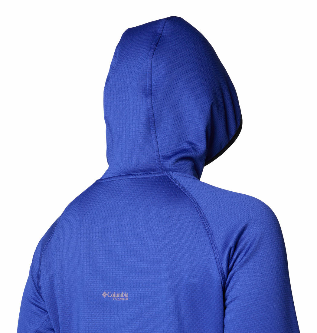Columbia Women Blue Omni-Wick Triple Canyon Grid Fleece Jacket