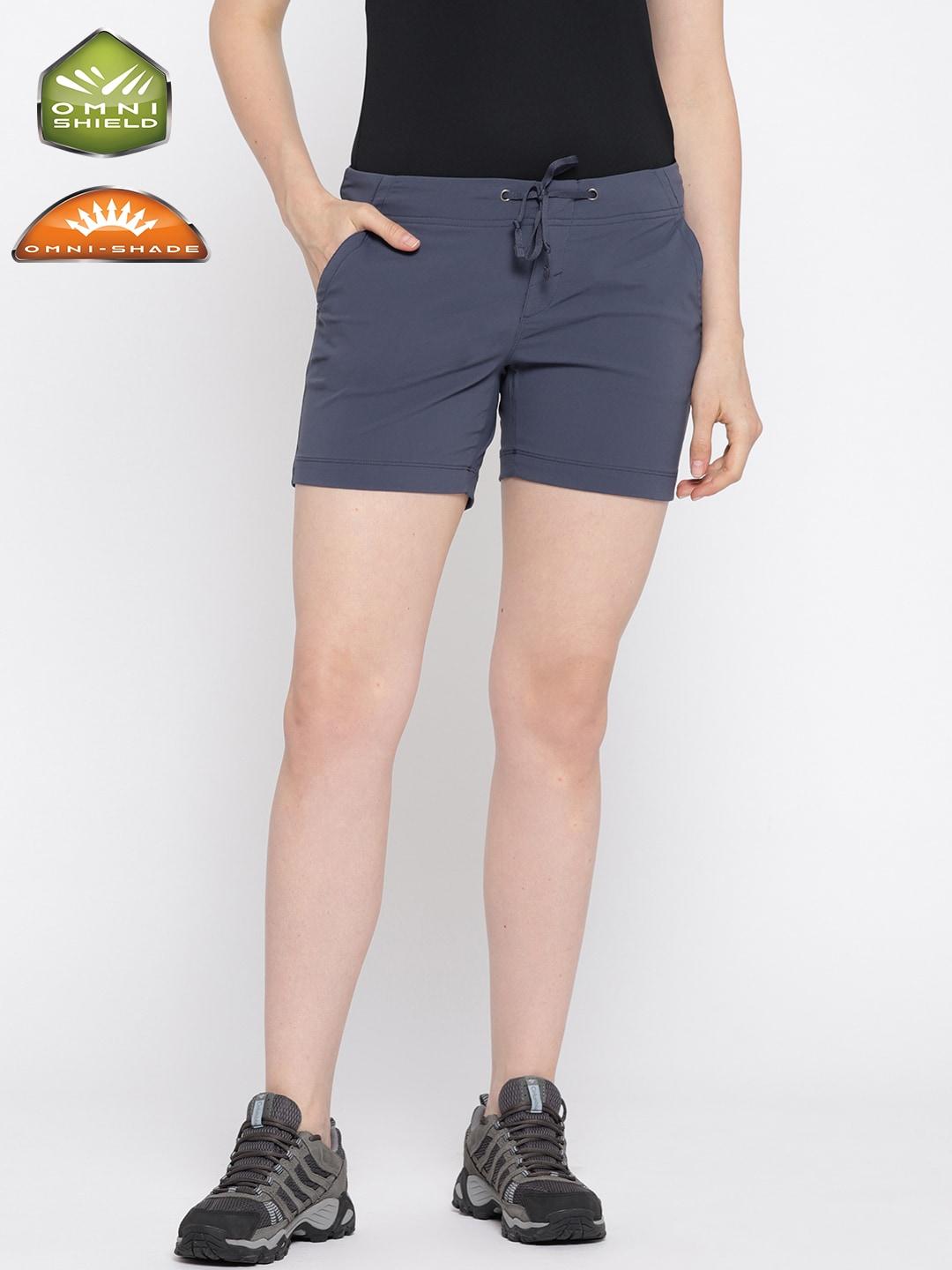 Columbia Women Navy Blue Anytime Outdoor Short (Sun Protection)