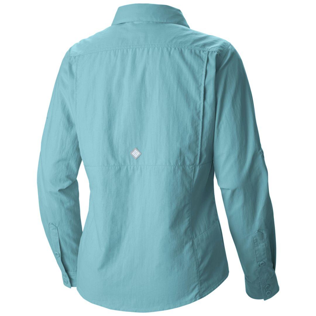 Columbia Women Red Cascades Explorer Long Sleeve Shirt (Sun Protection)