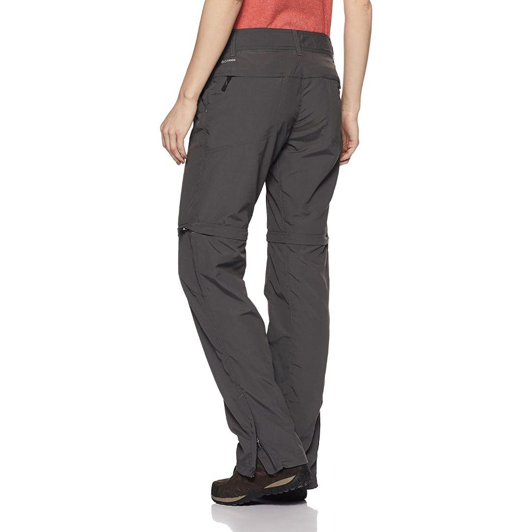 Columbia Women Grey Silver Ridge Convertible Pant (Sun Protection)