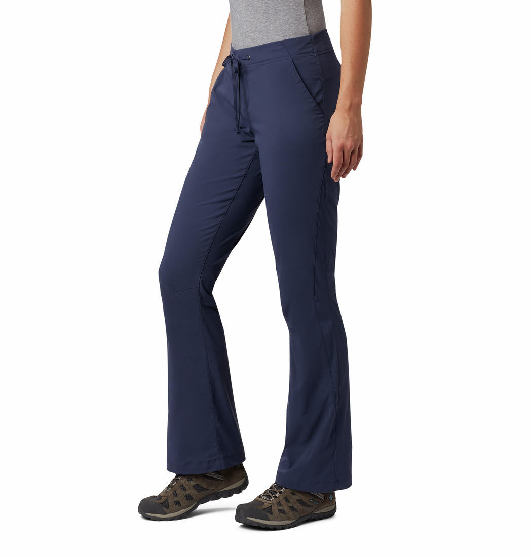 Columbia Women Navy Blue Anytime Outdoor Boot Cut Pant (Sun Protection)