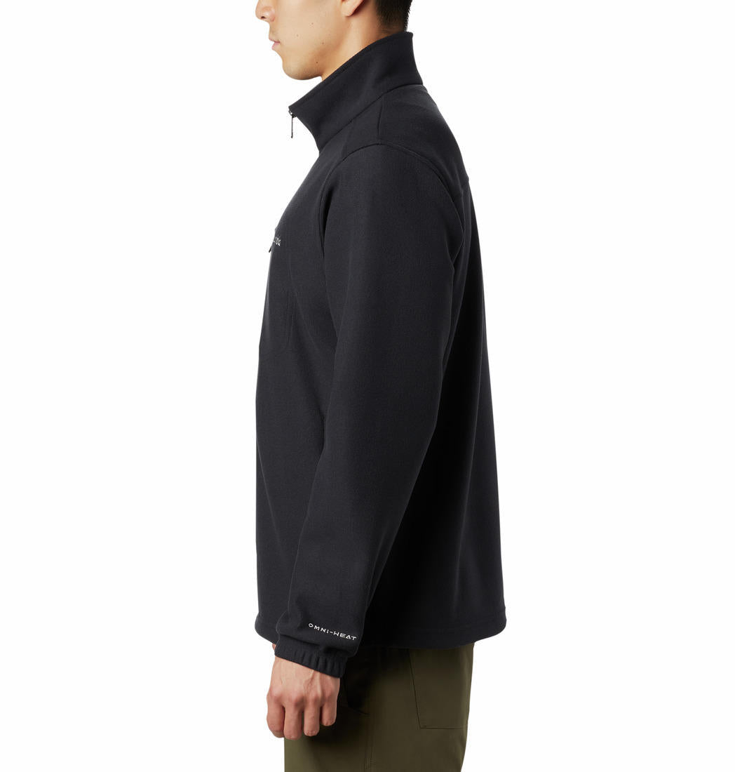 Columbia Men Black Hot Dots III Full Zip Fleece