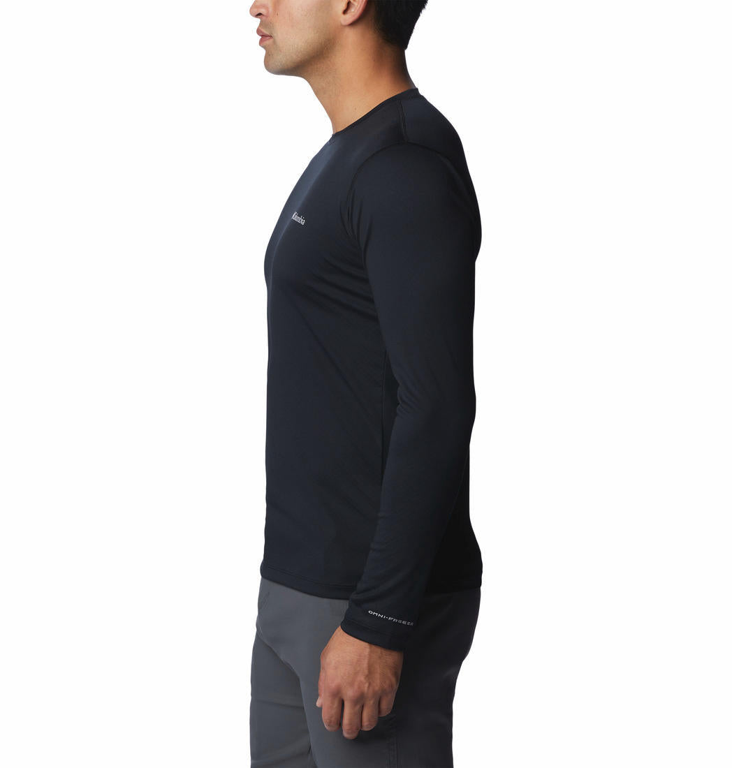 Columbia Men Black Zero Rules Long Sleeve Shirt (Sun Protection)