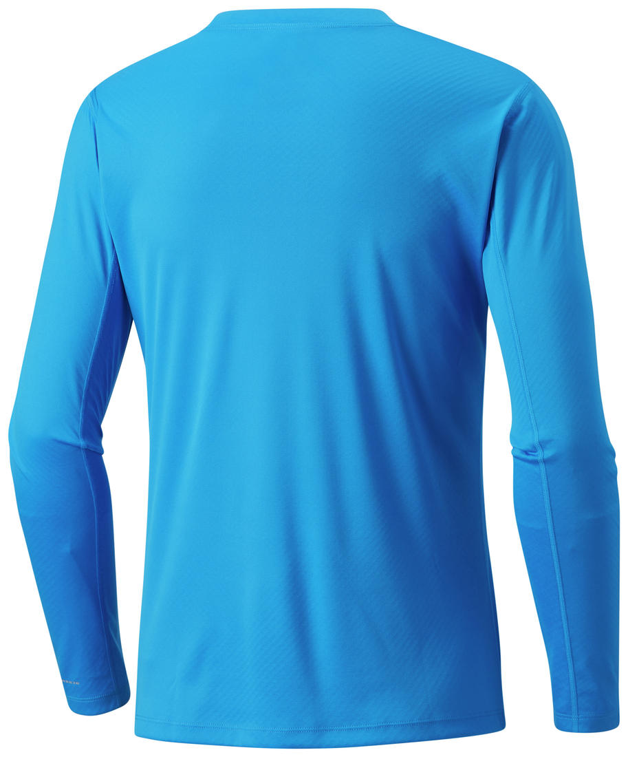 Columbia Men Blue Zero Rules Long Sleeve Shirt (Sun Protection)