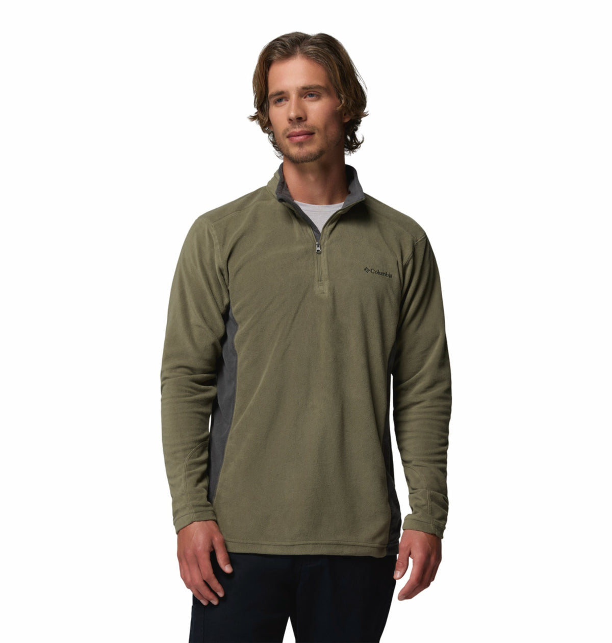 Columbia Men Olive Green Klamath Range II Pullover