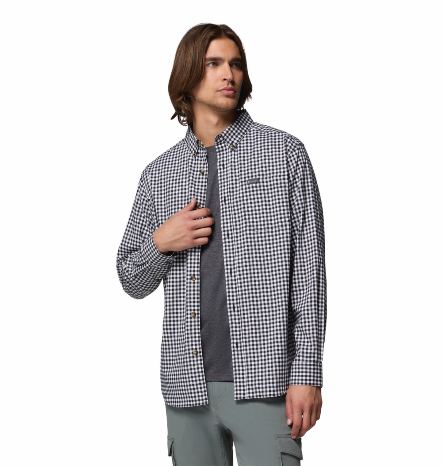 men black rapid rivers ii long sleeve shirt