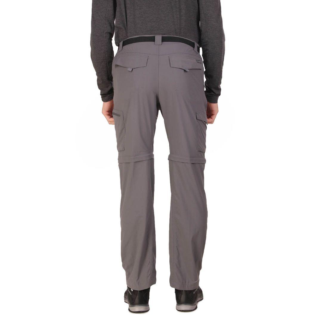 Columbia Men Grey Silver Ridge Convertible Pant (Sun Protection)