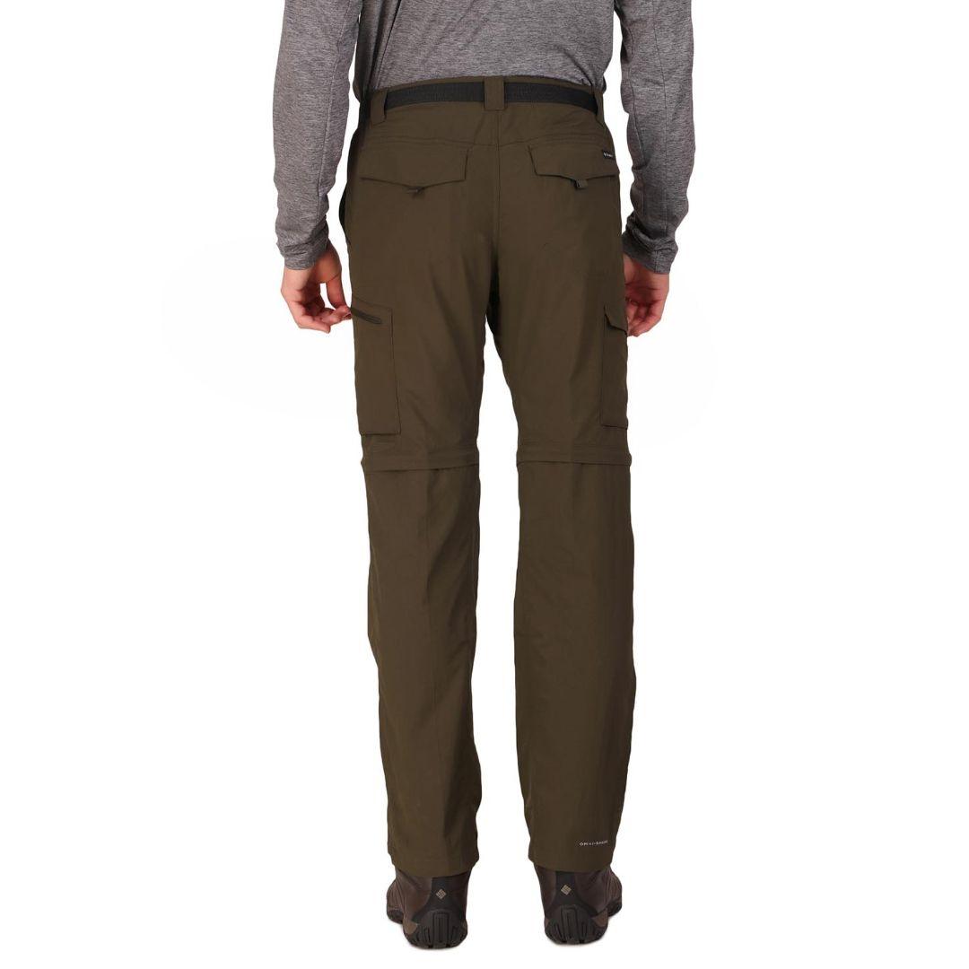 Columbia Men Olive Silver Ridge Convertible Pant (Sun Protection)