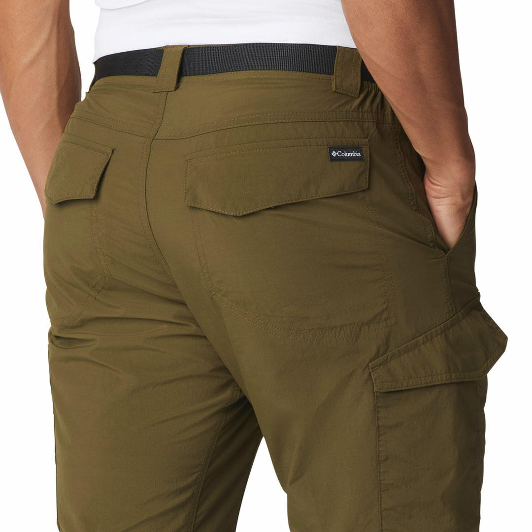 Columbia Men Green Silver Ridge Convertible Pant (Sun Protection)